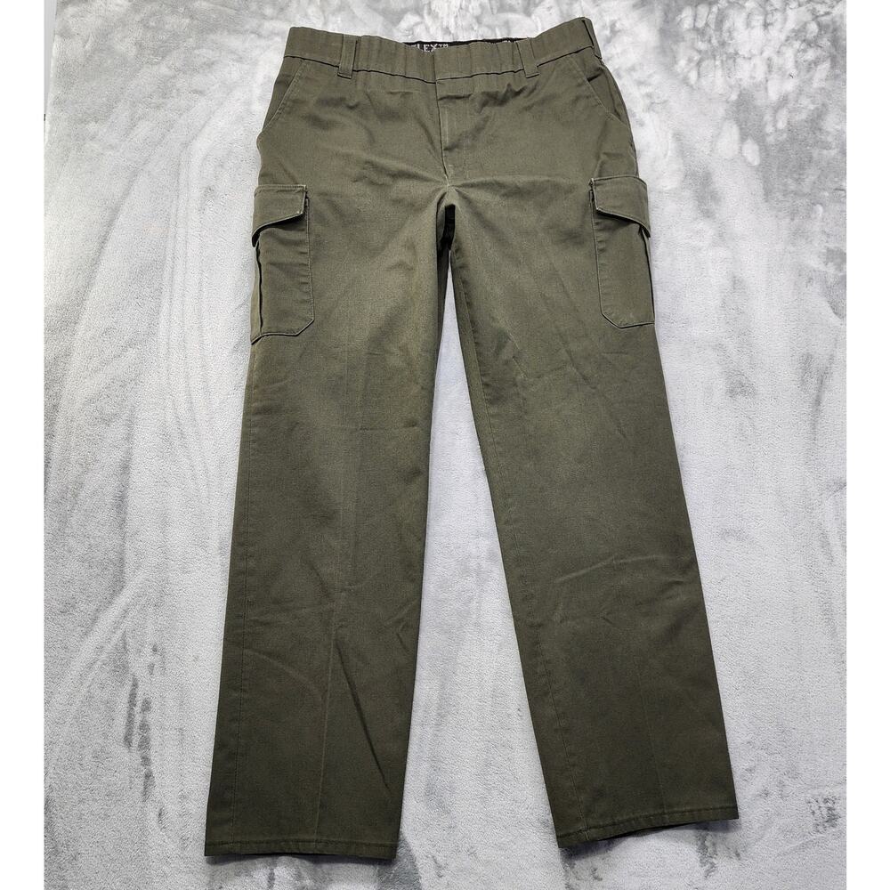 Horace Small Pants Men 38 Green Cargo Trouser Coolflex Waistband Uniform Utility